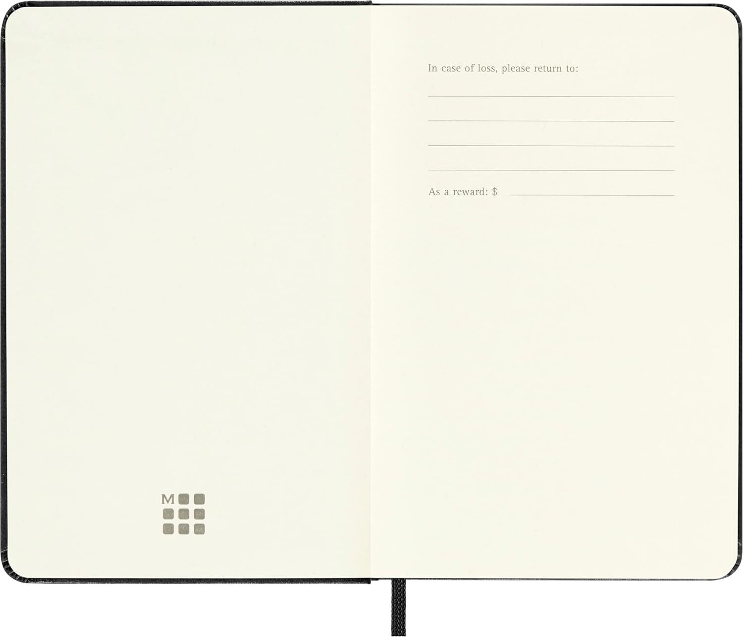 Moleskine Classic Collection Hard Cover Notebook, 1-Subject, Dotted Rule, Black