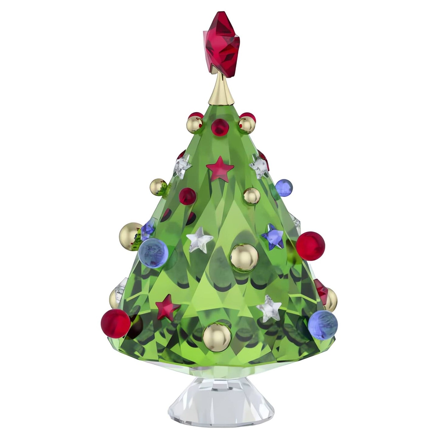 Swarovski Holiday Cheers Radiant Tree Decoration - Shimmering Green Centerpiece