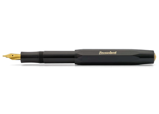 Kaweco Classic Sport Fountain Pen, Black, Extra Fine Nib
