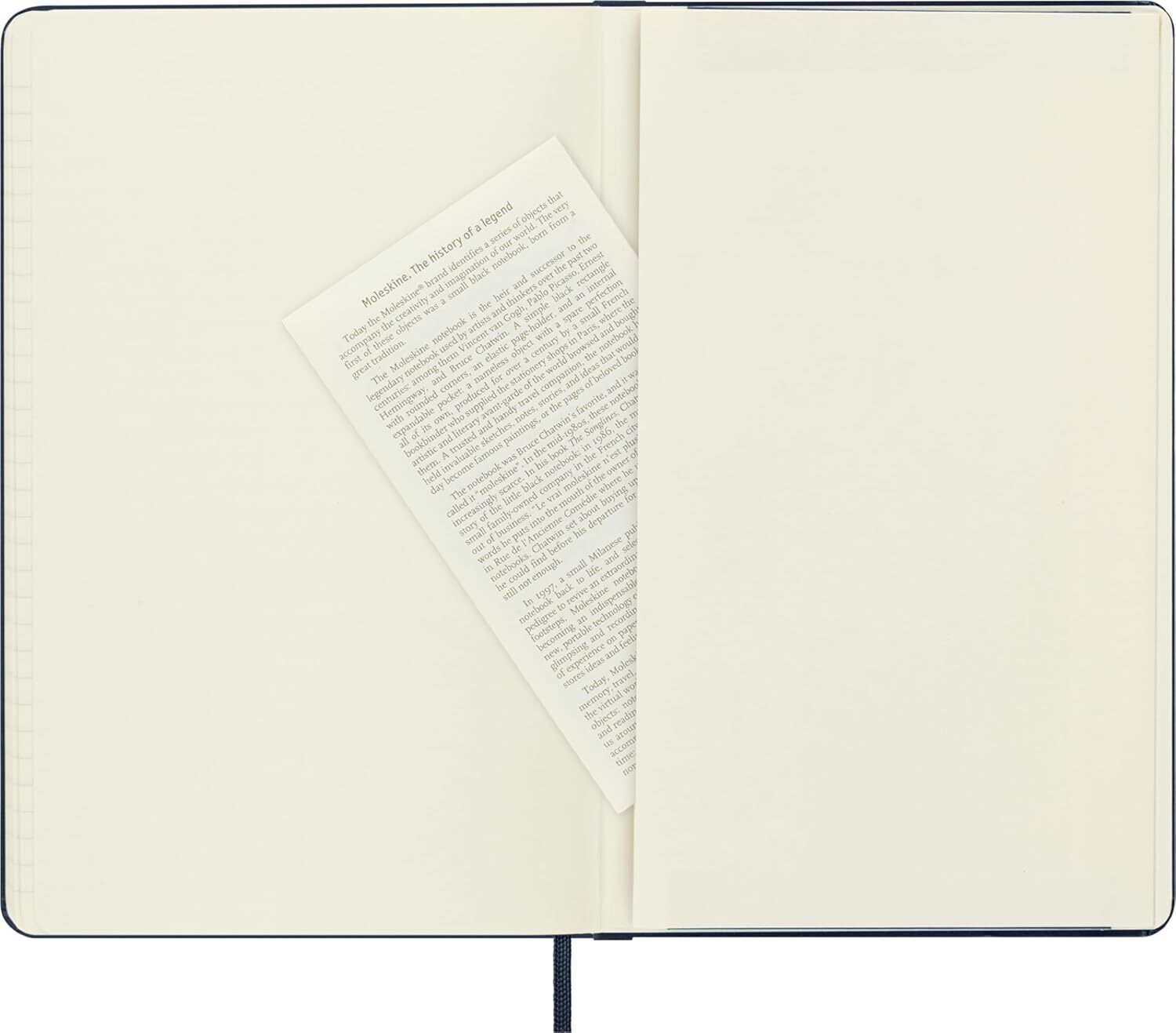 Classic Notebook, Hard Cover, Large (5" X 8.25") Ruled/Lined, Sapphire Blue, 240